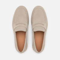 Men's Suede Loafers – Taupe