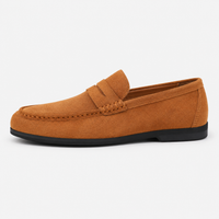 Men's Suede Loafers – Camel