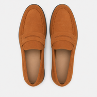 Men's Suede Loafers – Camel