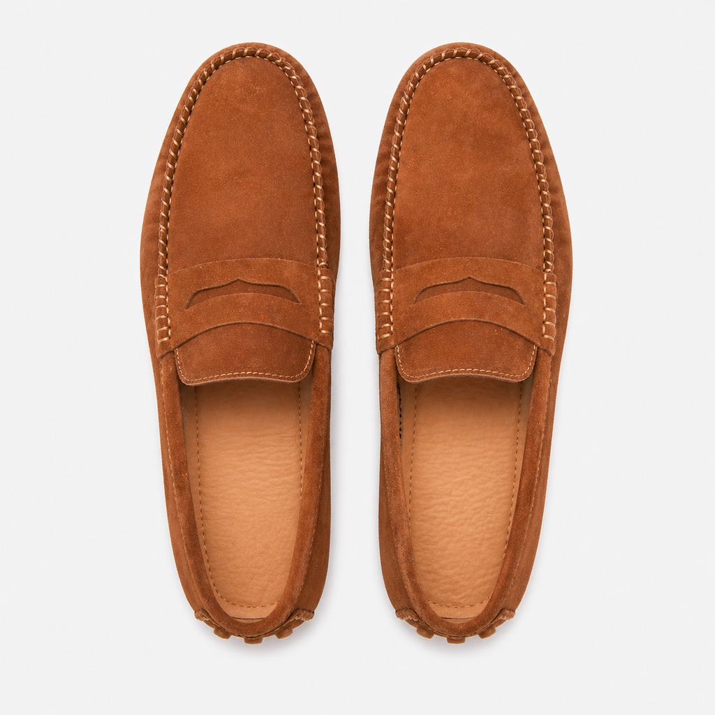 Men's Suede Loafers with Spikes