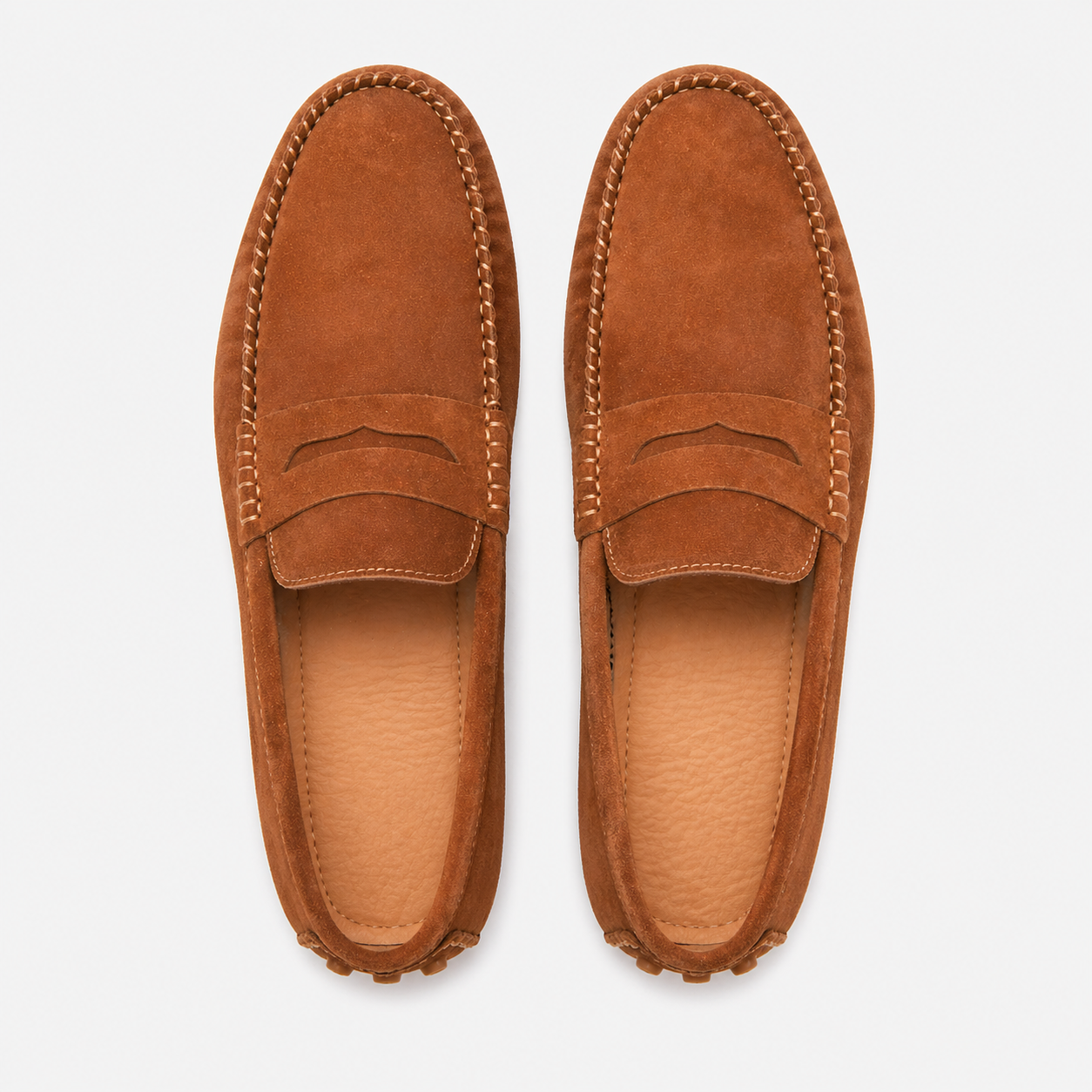 Men's Suede Loafers with Spikes