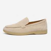 Men's Suede Loafers Without Laces