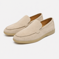 Men's Suede Loafers Without Laces