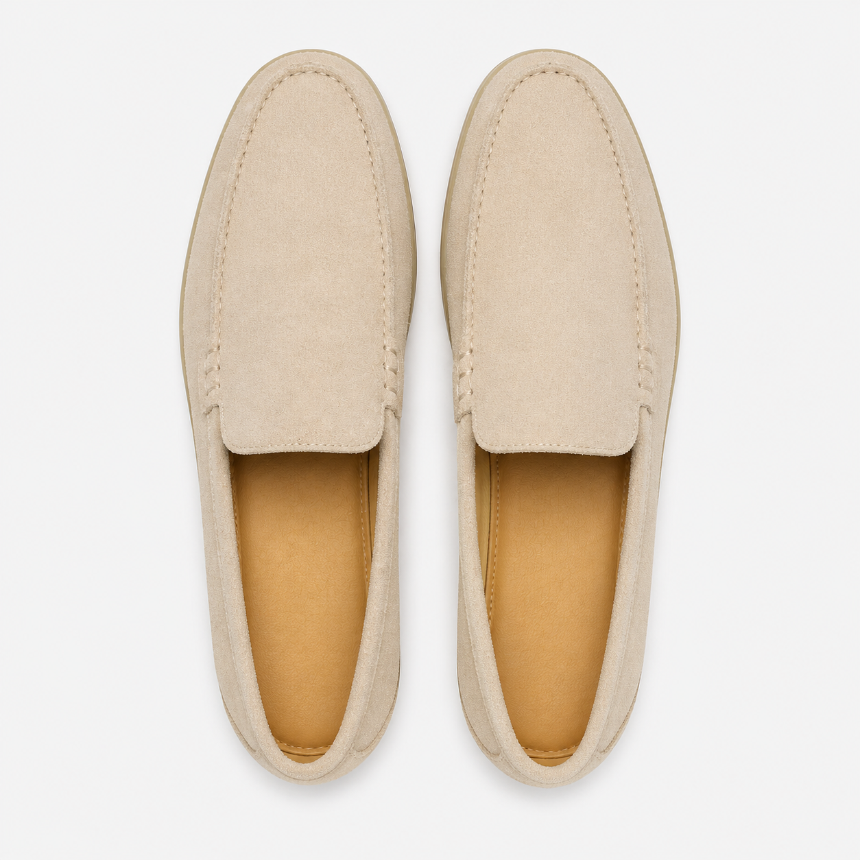 Men's Suede Loafers Without Laces