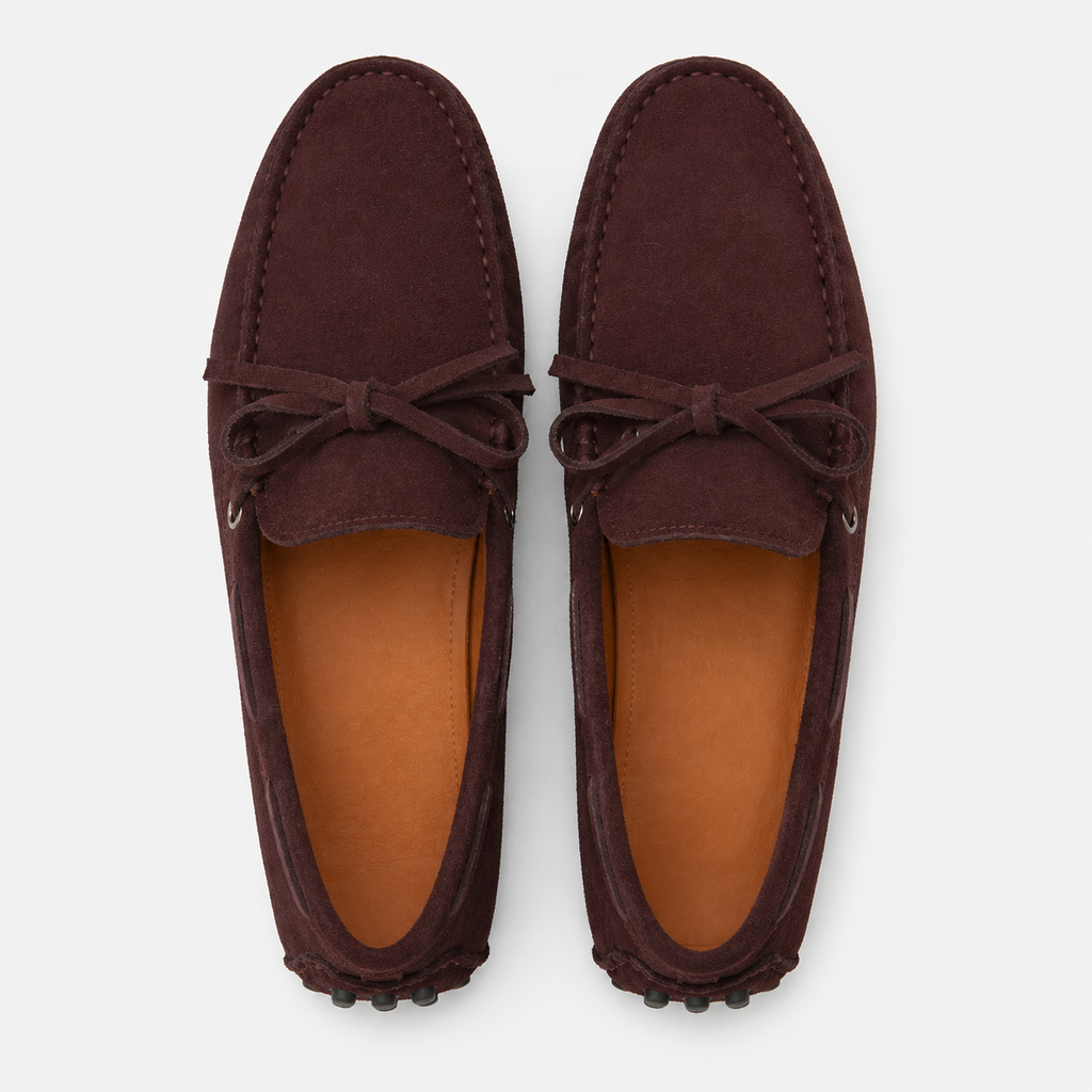 Men's Suede Boat Loafers