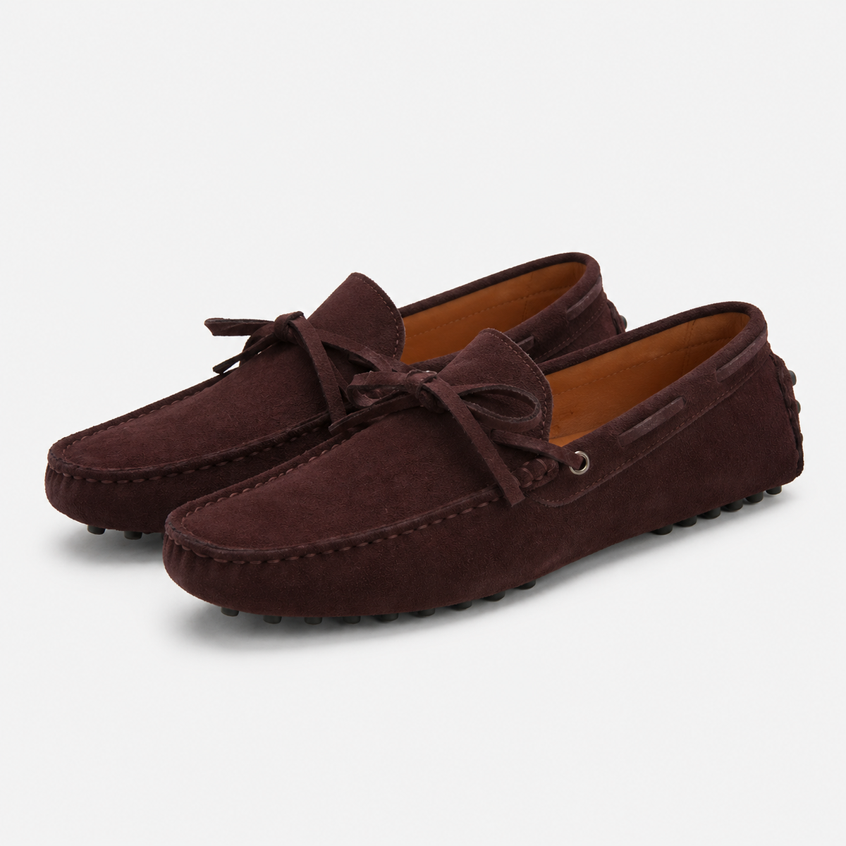 Men's Suede Boat Loafers