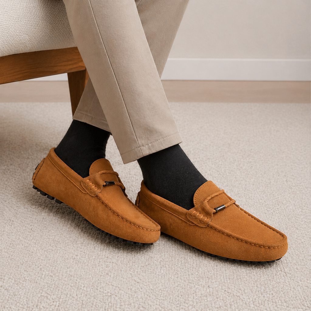 Men's Brown Boat Loafers