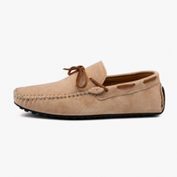 Men's Beige Boat Loafers