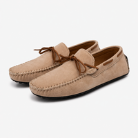 Men's Beige Boat Loafers