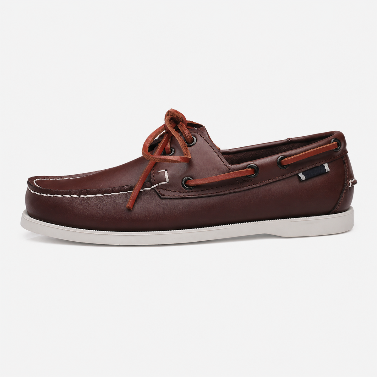 Men's Boat Loafers with Leather Laces