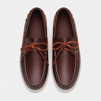 Men's Boat Loafers with Leather Laces