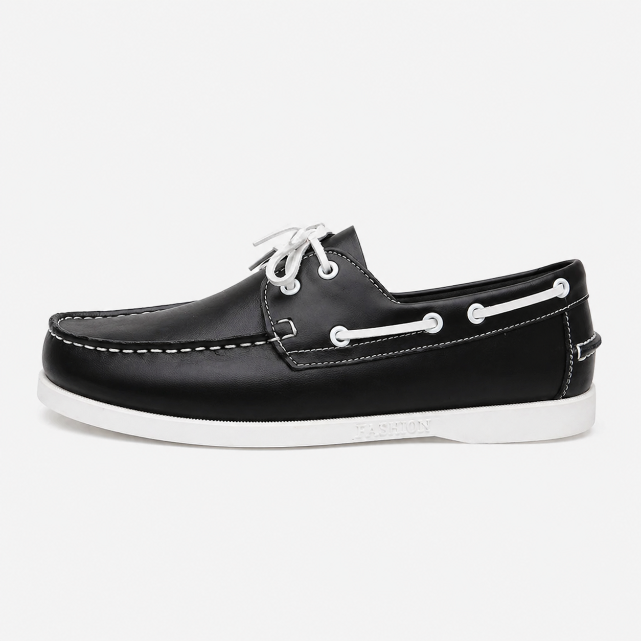Men's Boat Loafers – White Sole