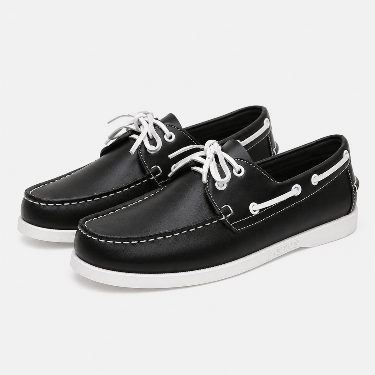 Men's Boat Loafers – White Sole