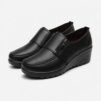 Women's Leather Wedge Loafers