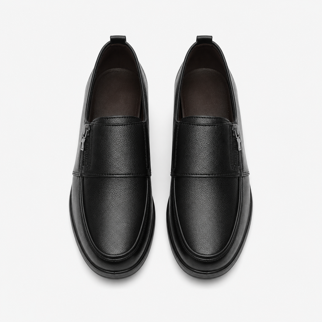 Women's Leather Wedge Loafers