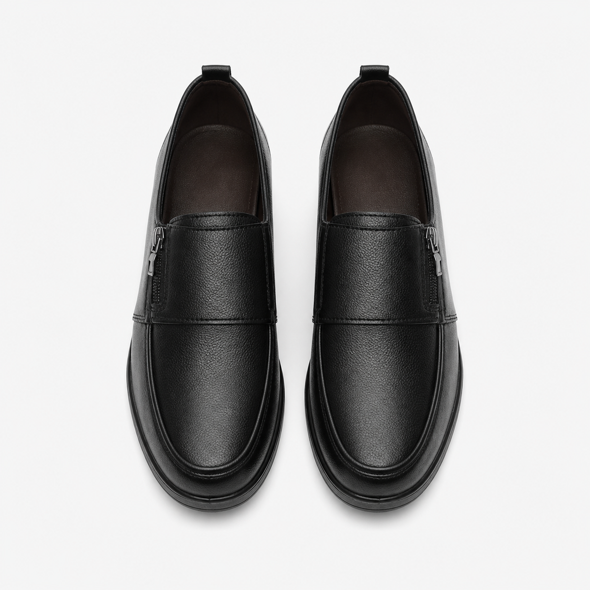 Women's Leather Wedge Loafers