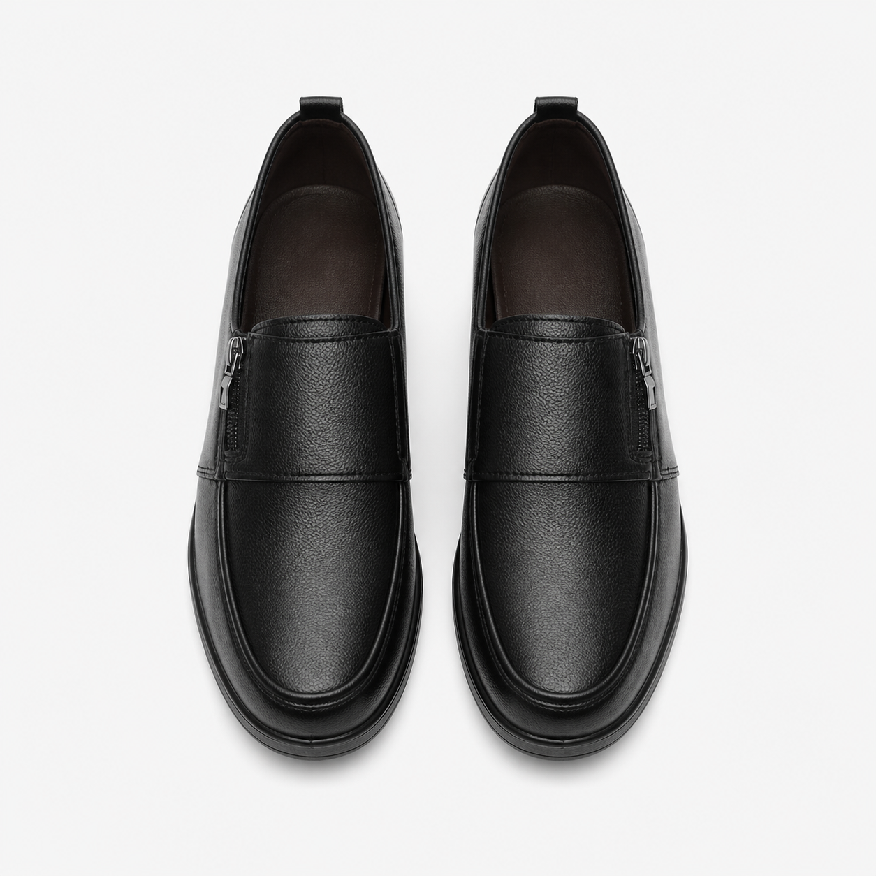 Women's Leather Wedge Loafers