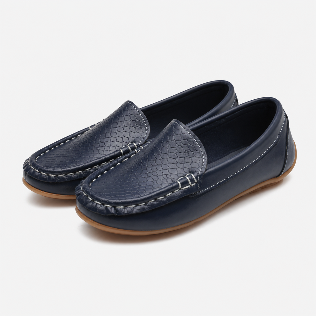 Boys' Brown Leather Loafers