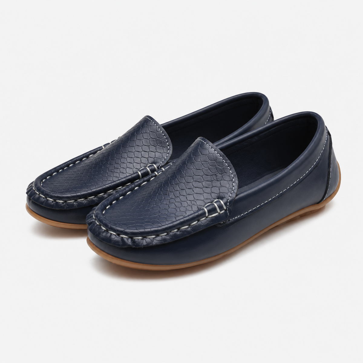 Boys' Brown Leather Loafers