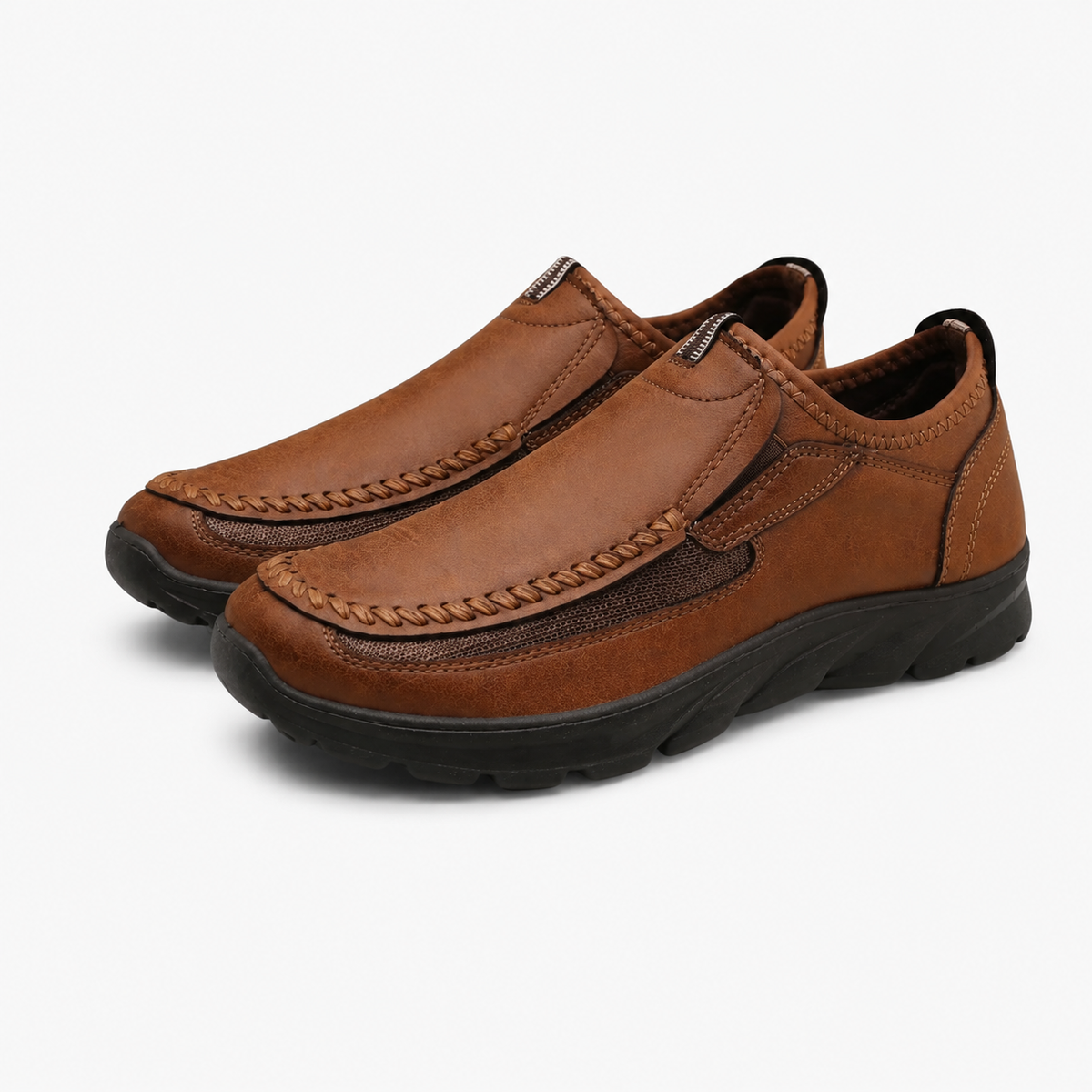 Men's Brown Orthopedic Loafers