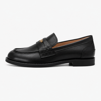 Women's Black Heeled Loafers
