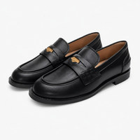 Women's Black Heeled Loafers