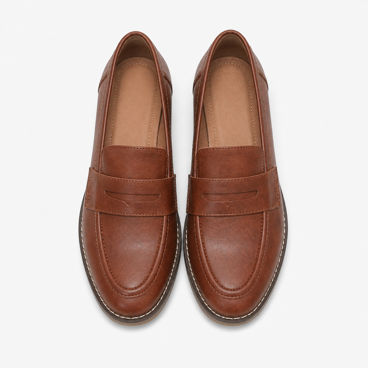 Women's Brown Heeled Loafers
