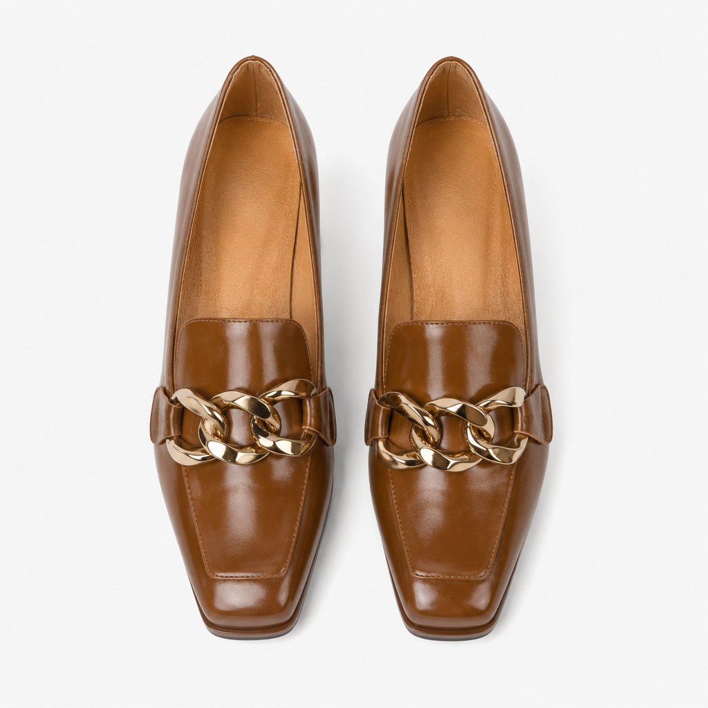 Elegant Women's Heeled Loafers