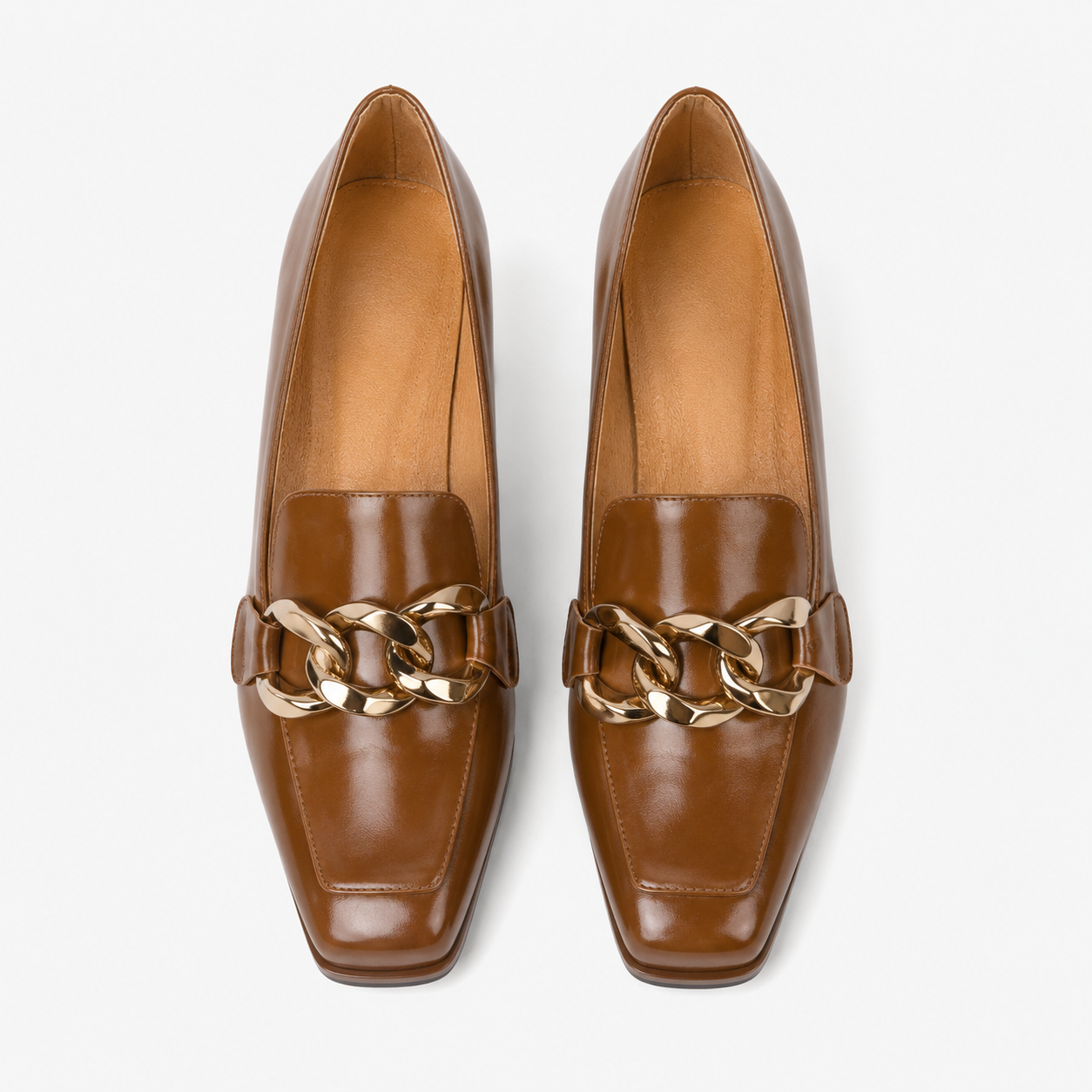 Elegant Women's Heeled Loafers