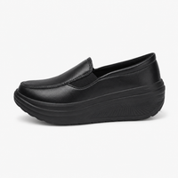 Women's Wedge Loafers – Black