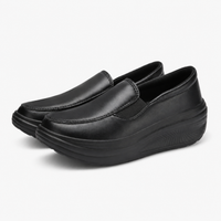 Women's Wedge Loafers – Black