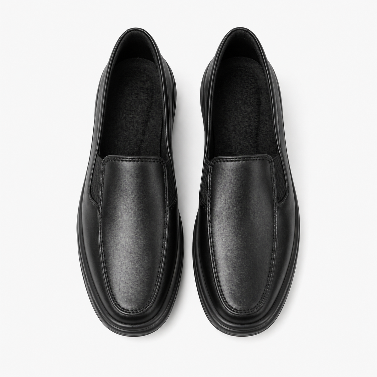 Women's Wedge Loafers – Black