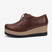 Women's Brown Wedge Loafers