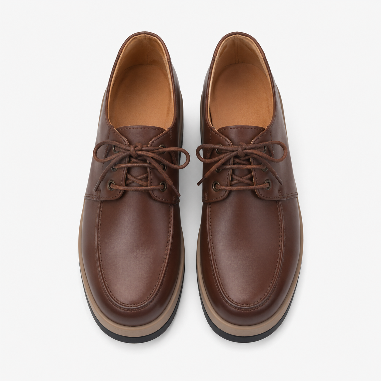 Women's Brown Wedge Loafers