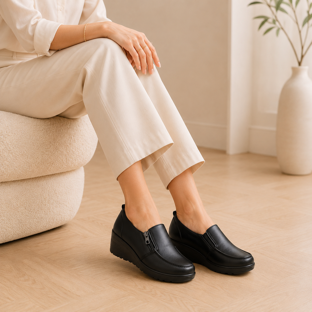 Women's Wedge Loafers – Wedge Sole
