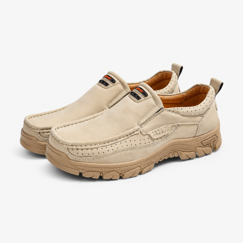 Beige Women's Orthopedic Loafers
