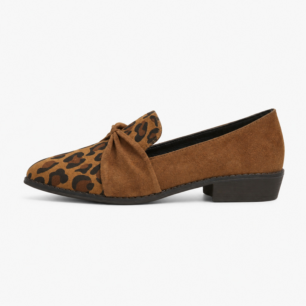 Women's Leopard Loafers – Brown