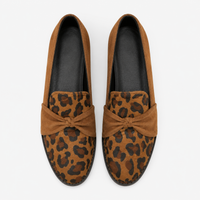 Women's Leopard Loafers – Brown