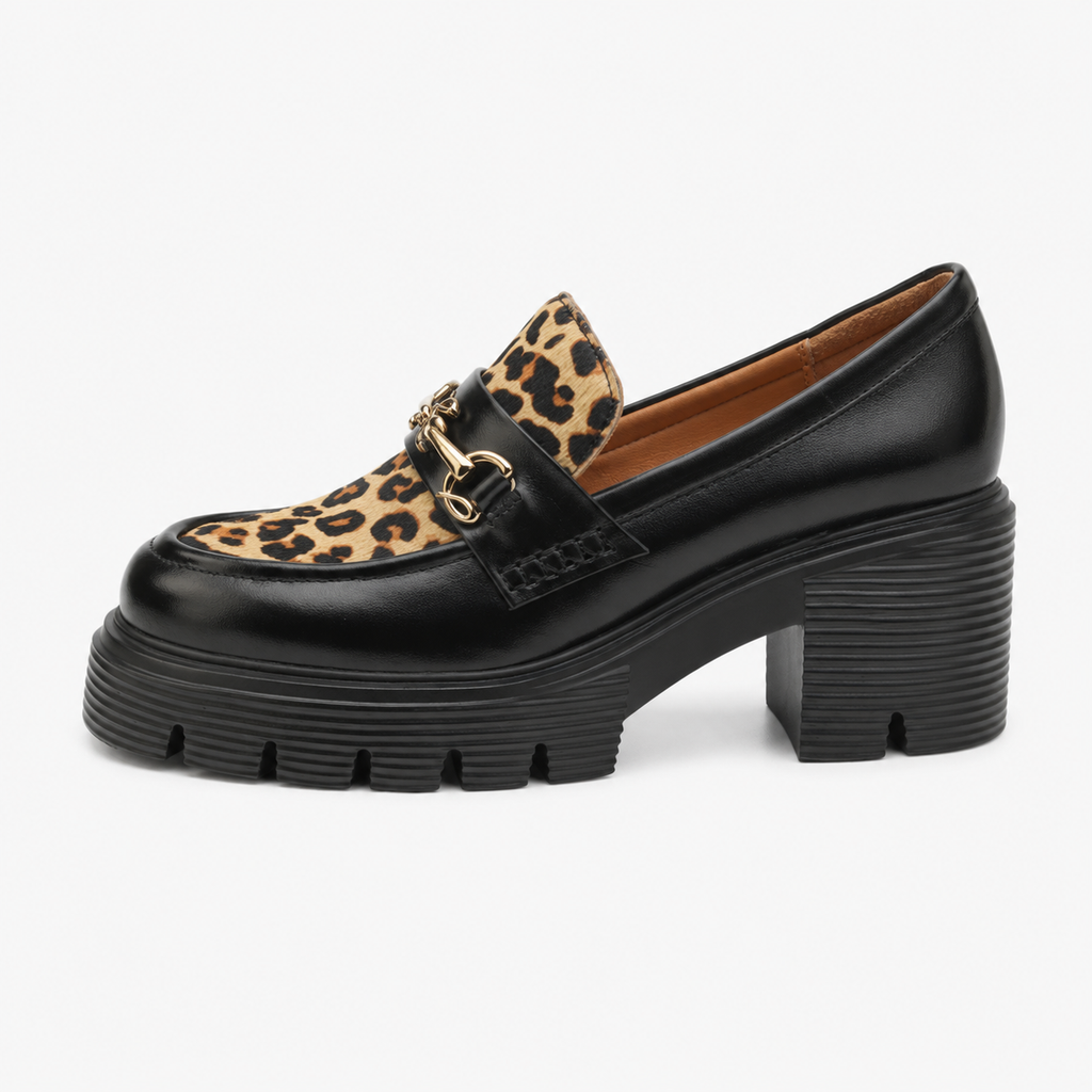 Women's Leopard Loafers – Platform