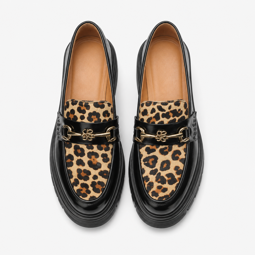 Women's Leopard Loafers – Platform