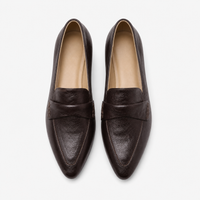Women's Brown Square-Heel Loafers