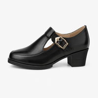 Women's Square-Heel Loafers – Leather