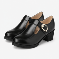 Women's Square-Heel Loafers – Leather