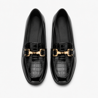 Women's Patent Square-Heel Loafers
