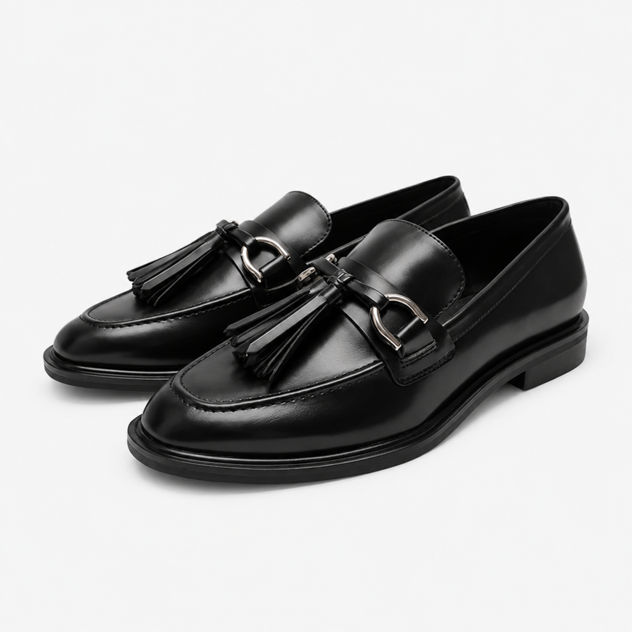 Women's Tassel Loafers – Black