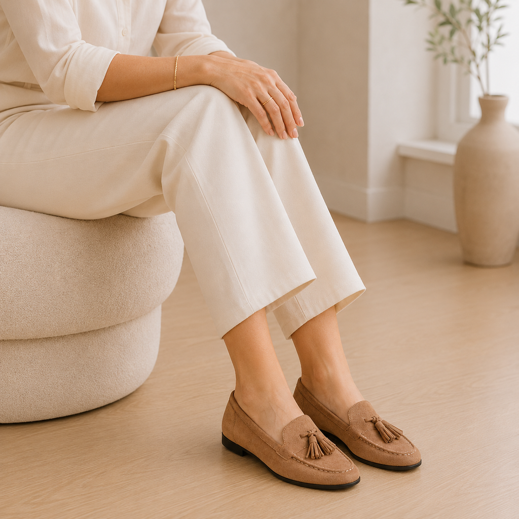 Women's Tassel Loafers – Camel