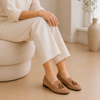 Women's Tassel Loafers – Camel