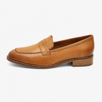 Women's Brown Leather Loafers