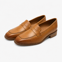 Women's Brown Leather Loafers