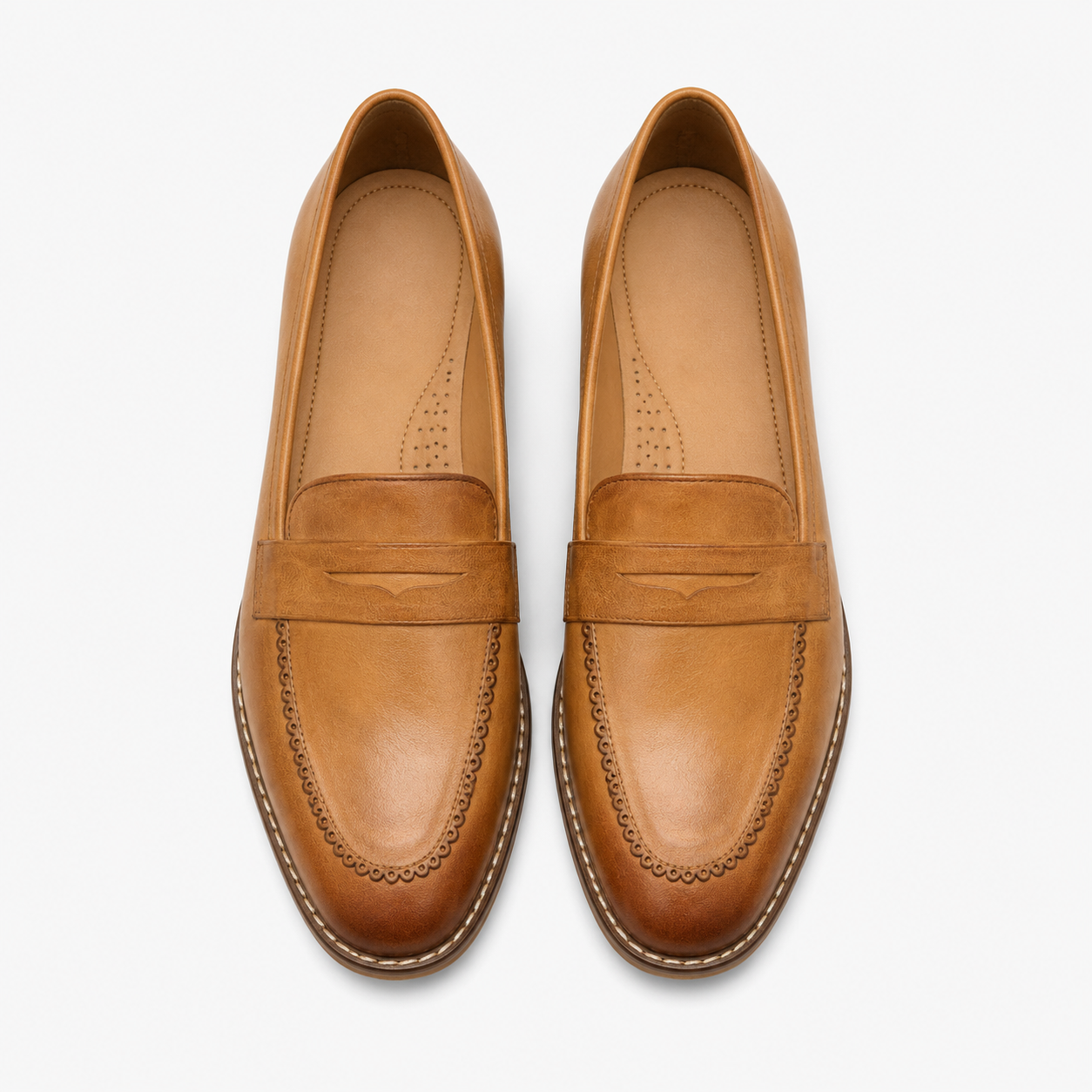 Women's Brown Leather Loafers